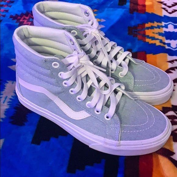 light purple high top vans